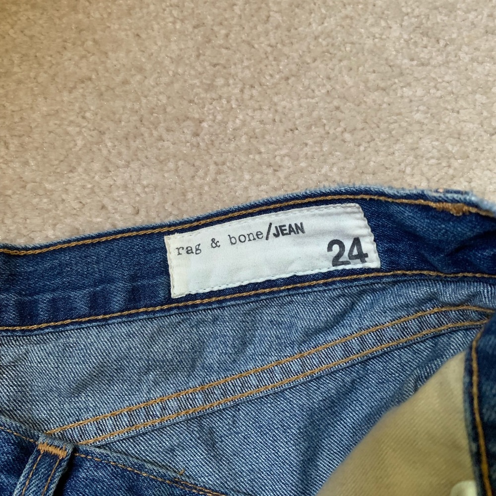 Rag and bone distressed denim shorts